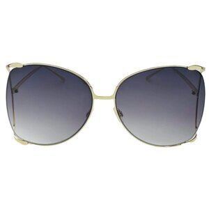 6043 | Gold Large Butterfly Style Sunglasses